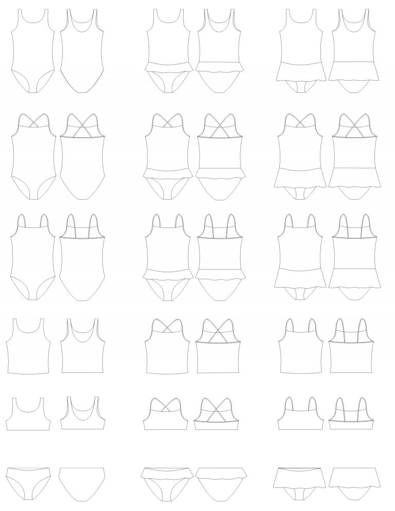 Patron jalie maillot de bain dos nageur3134 main image 1