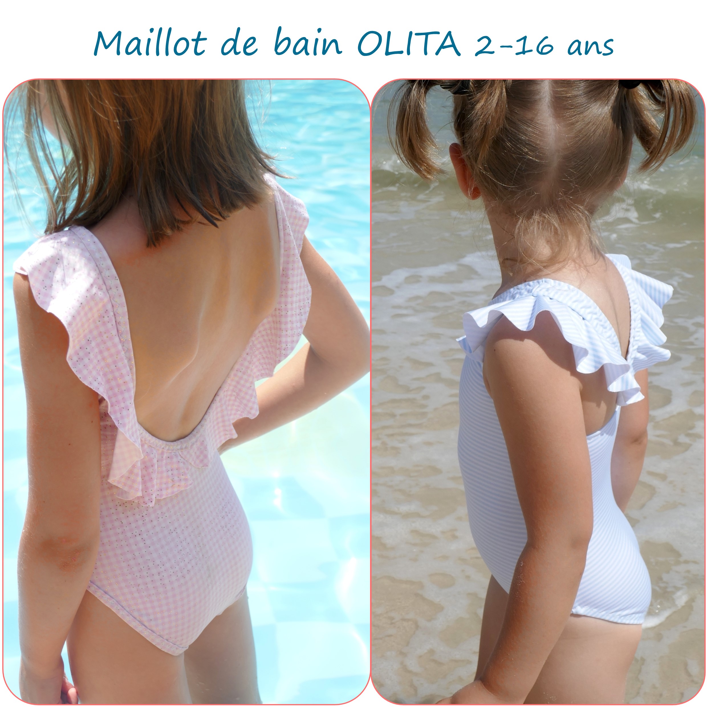 OLITA – Patron maillot de bain fille du 2 au 16 ans - Petits D'om