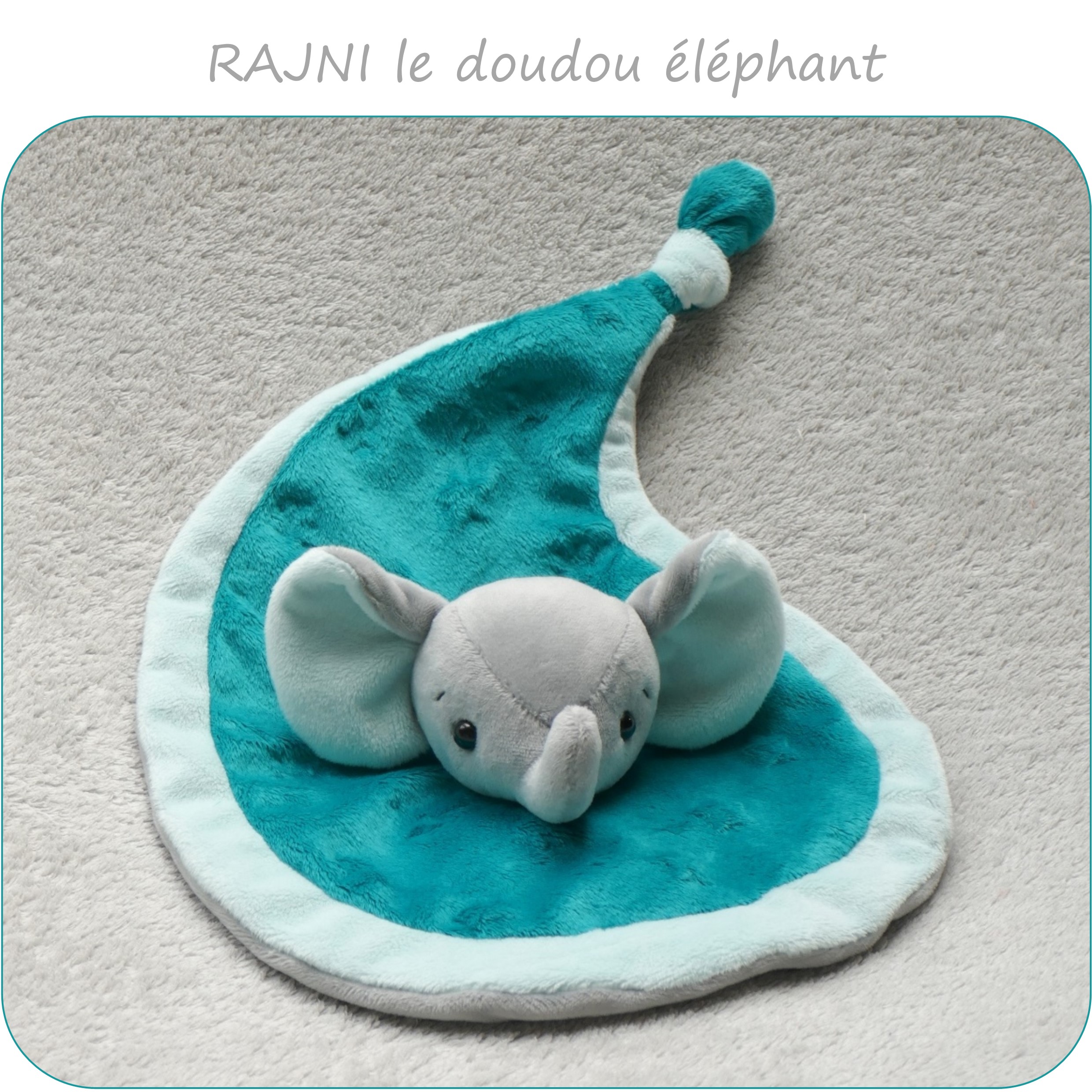 Gros doudou oreiller éléphant gris pour bébé I Huggy™ – Three Hugs