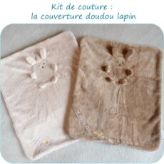 kit couture couverture doudou lapin