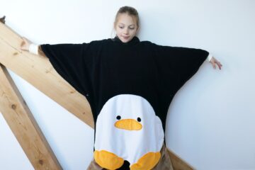 poncho-de-bain-pingouin-couture