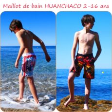 HUANCHACO - patron de short de bain pour garçon du 2 au 16 ans