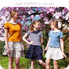 FLORES - patron de jupe pour fille du 2 au 16 ans