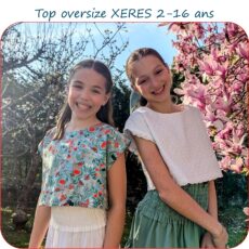 XERES - patron de top oversize pour fille du 2 au 16 ans