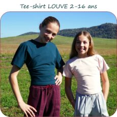 LOUVE - patron de tee-shirt pour fille du 2 au 16 ans