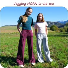 NORN - patron de jogging large pour fille du 2 au 16 ans