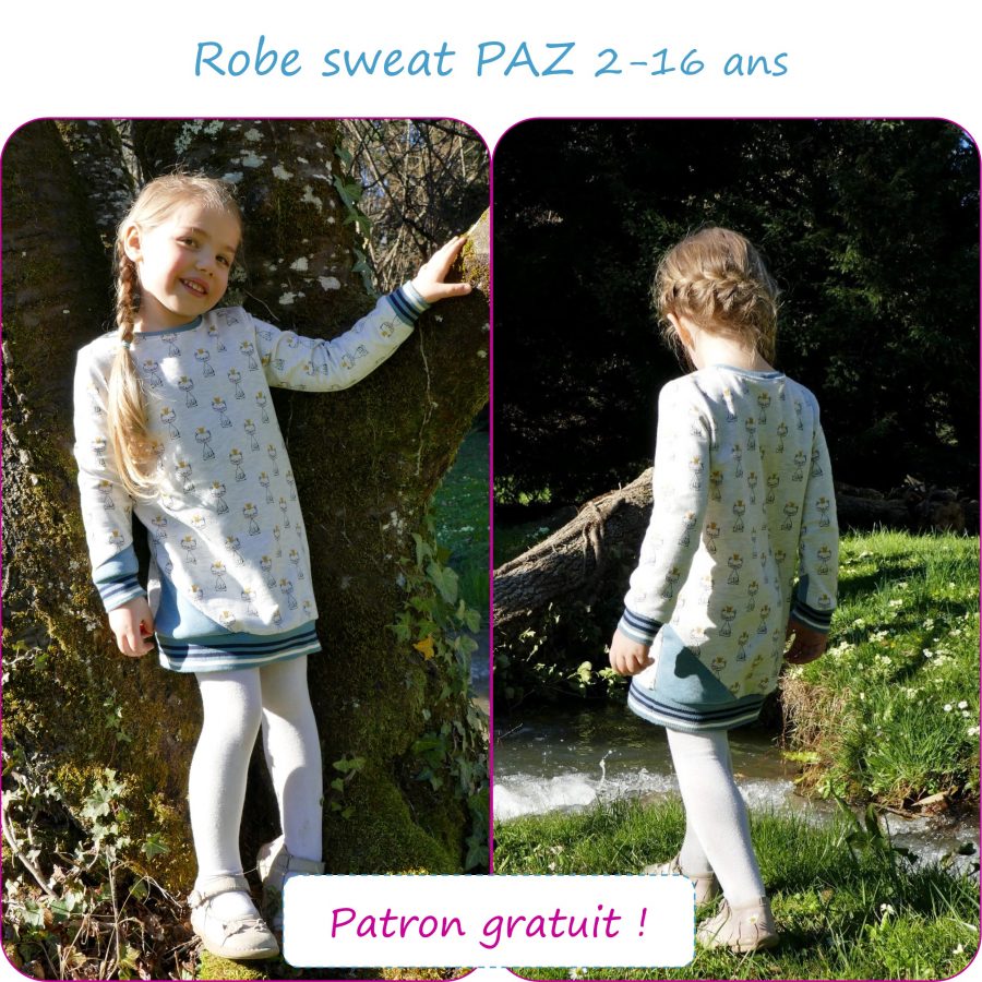 PAZ - Robe sweat du 2 au 16 ans
